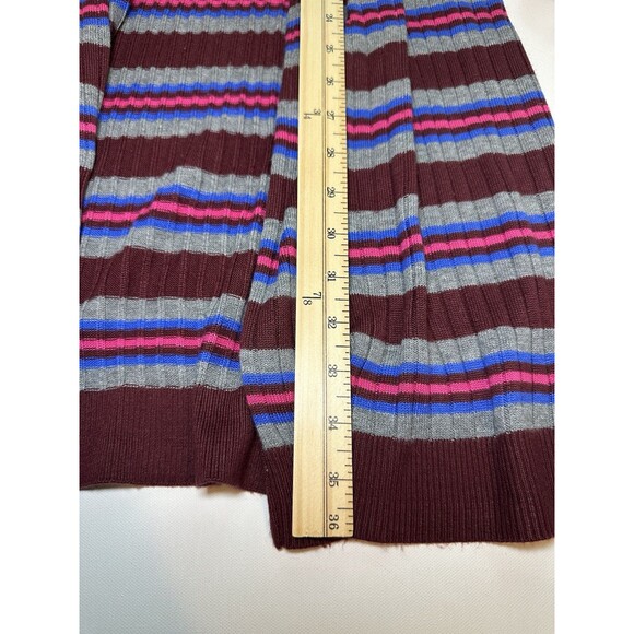 Lane Bryant Button Front Colorful Stripe Ribbed Duster Cardigan Women's 22/24 - Picture 10 of 12